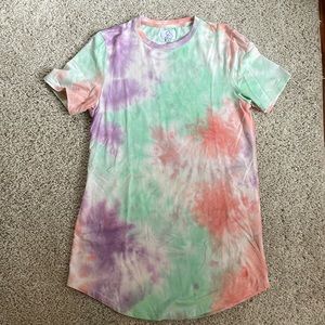 Boutique Tie dye shirt dress. Size small
